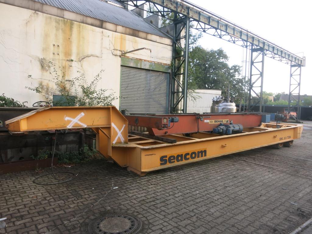 gebrauchte Förder- und Lagertechnik Schwerlastanhänger Seacom SWL 80 TON