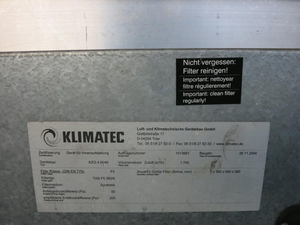 Cámara de aire acondicionado usada Klima Kabine
