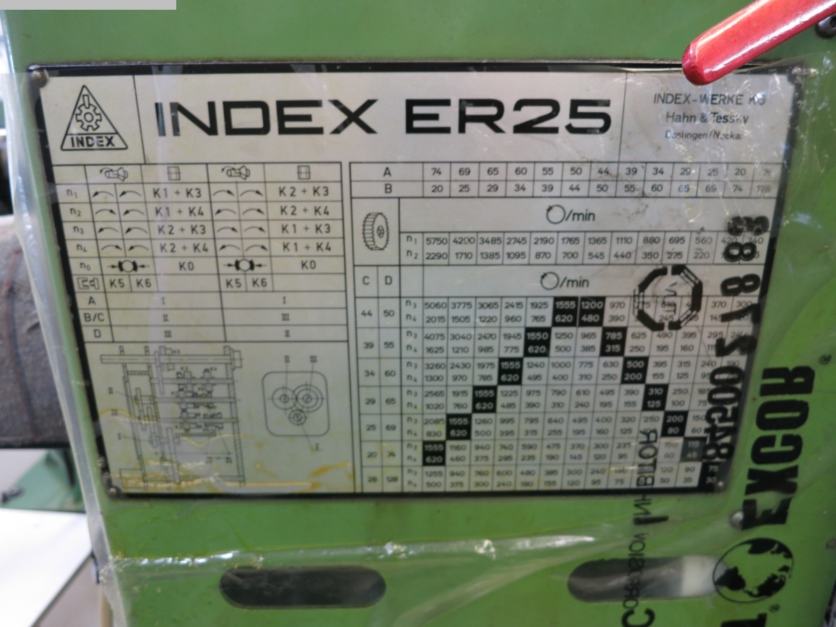 rabljena automatska struga za šipke - jednovreteno INDEX ER 25