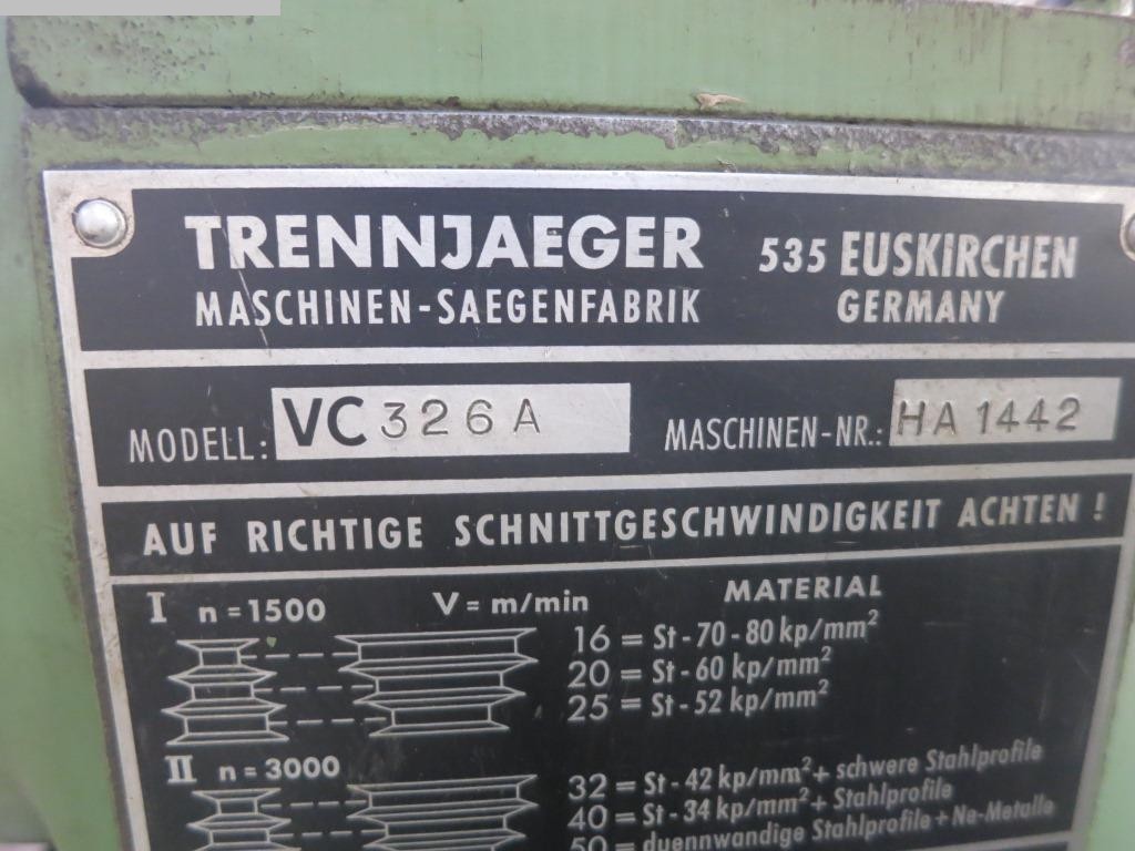 Scie circulaire à froid - verticale d'occasion TRENNJAEGER VC326 A