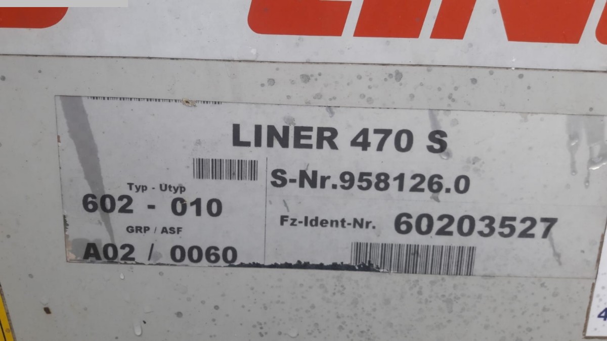 used Rake CLAAS Liner 470 S