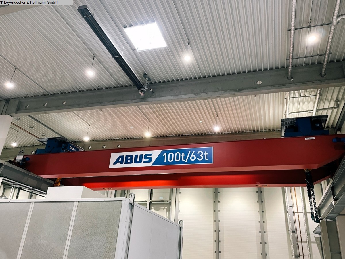 gebrauchte Maschinen sofort verfügbar Brückenlaufkran - Zweiträger ABUS ZLK 100t/63t x 20,15m