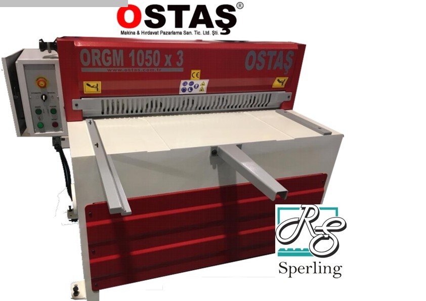 gebrauchte Blechbearbeitung / Scheren / Biegen / Richten Tafelschere - mechanisch OSTAS ORGM 1050 x 3