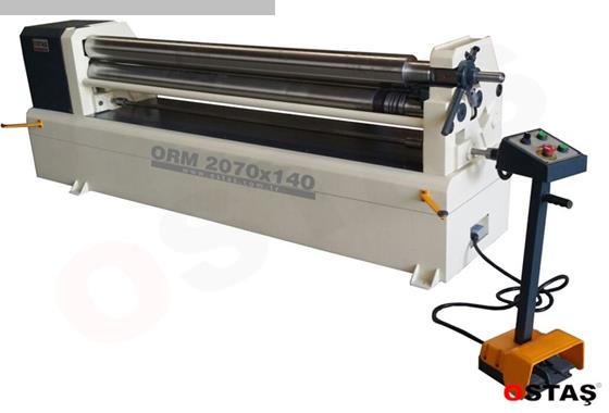 used Sheet metal working / shaeres / bending Rolls bending machine - 3 Rolls OSTAS ORM 2070 x 4