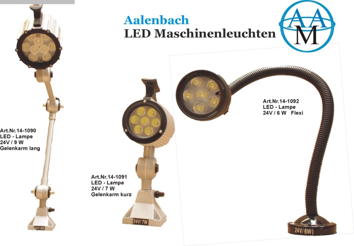 Strojne svjetiljke Aalenbach LED Maschinenlampen lang