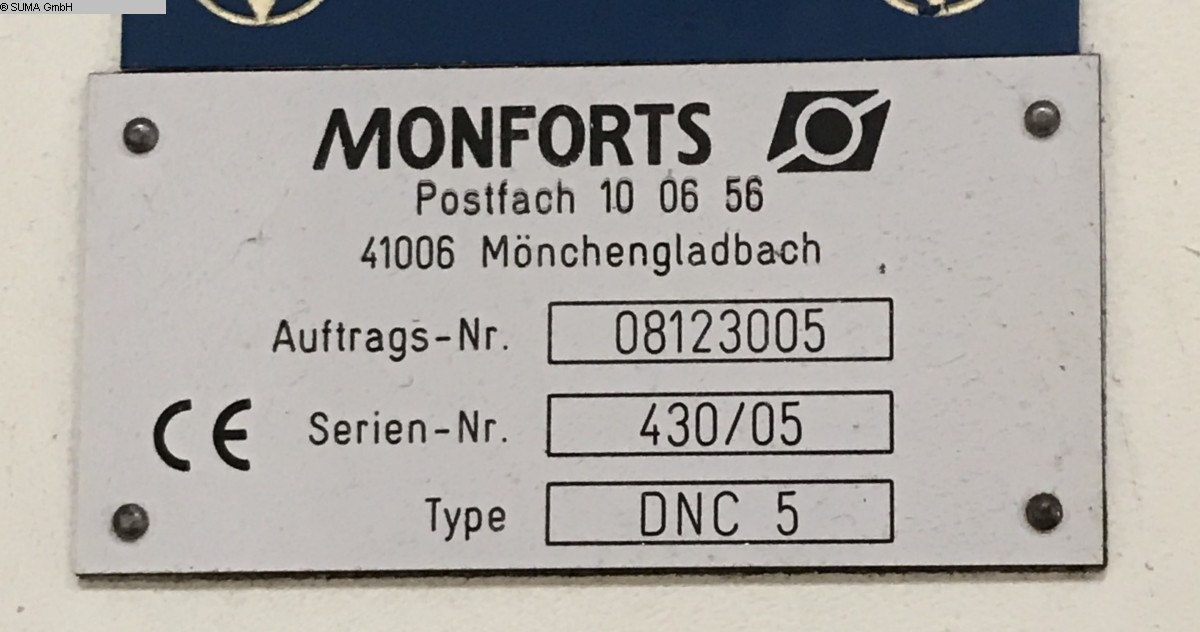 used CNC Lathe MONFORTS DNC 5