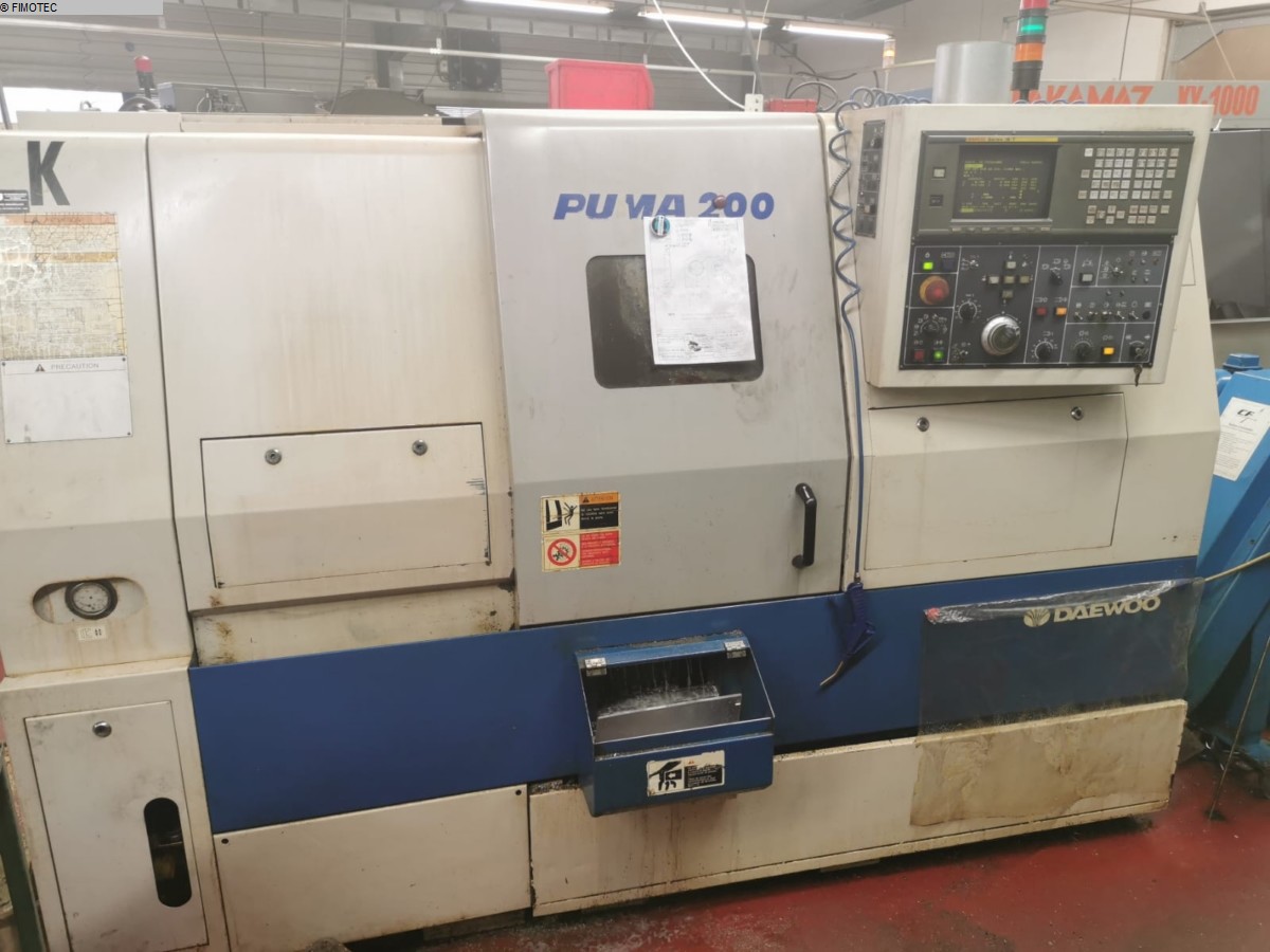 used Machines available immediately CNC Lathe - Inclined Bed Type DOOSAN DAEWOO PUMA 200