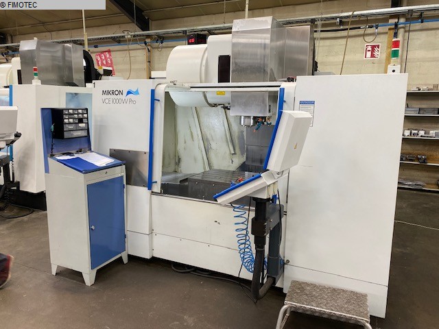 used Machines available immediately Machining Center - Vertical MIKRON VCE 1000 Pro