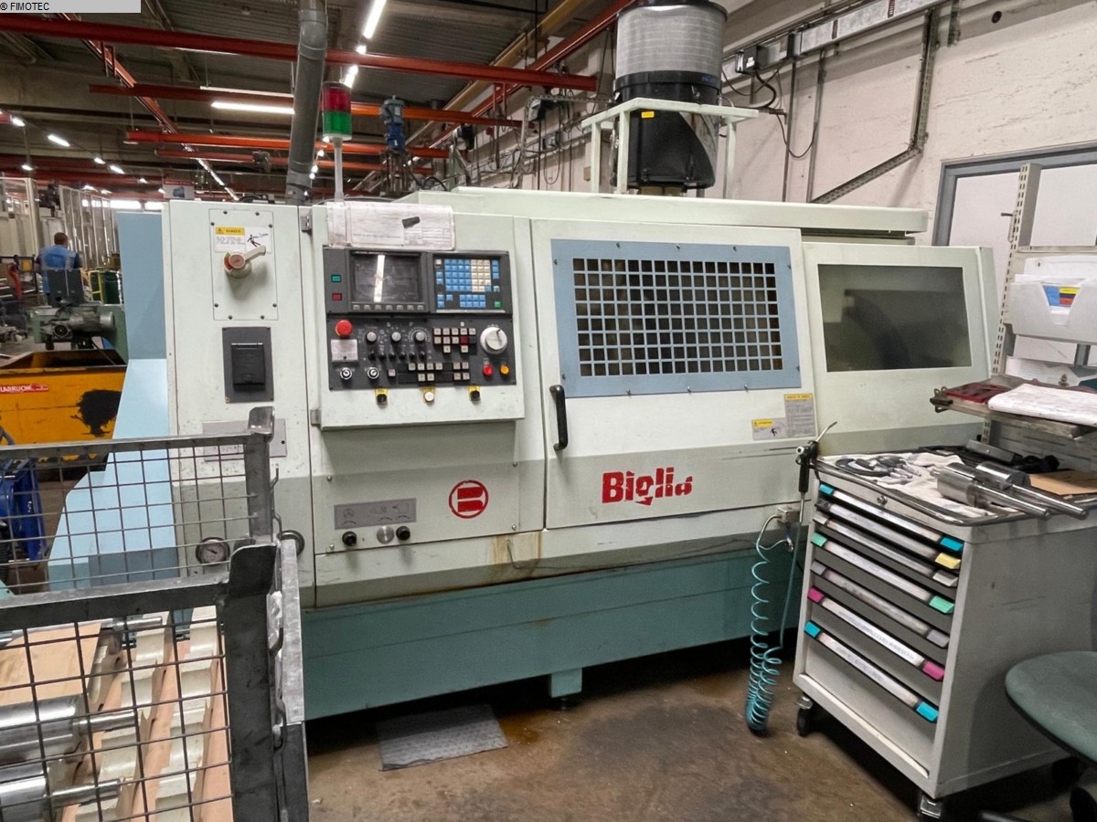 used Metal Processing CNC Lathe - Inclined Bed Type BIGLIA B 1000 CNC