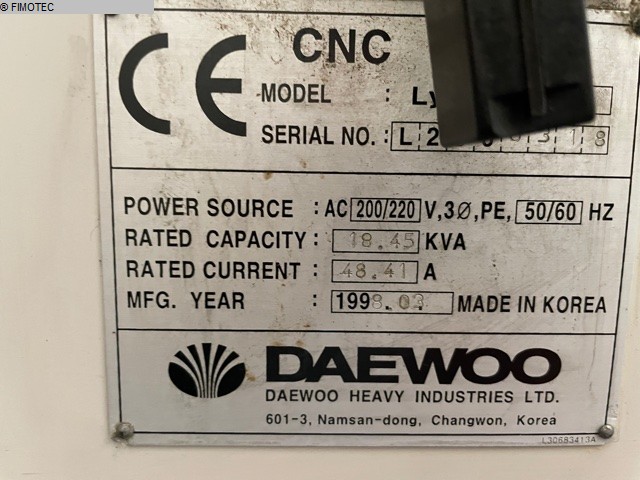 used CNC Lathe DOOSAN DAEWOO LYNX 200 A
