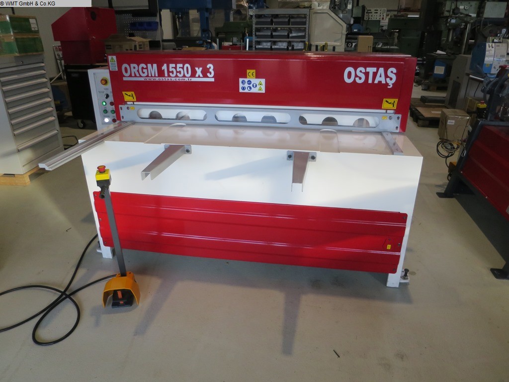 used Machines available immediately Plate Shear - Mechanical OSTAS RGM 1550 x 3