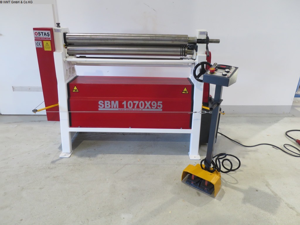 used Machines available immediately Rolls bending machine - 3 Rolls OSTAS SBM 1070 x 95
