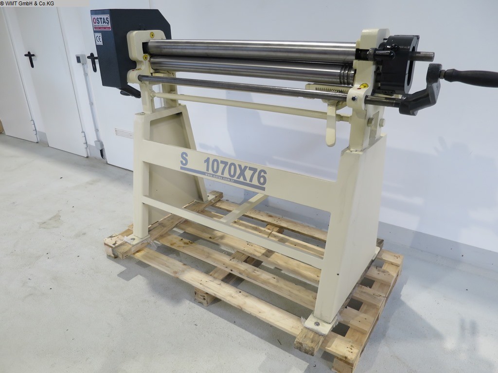 used Metal Processing Rolls bending machine - 3 Rolls OSTAS S 1070 x 76