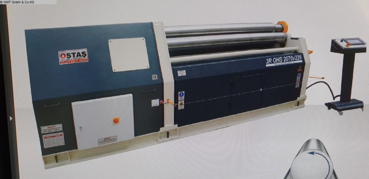 used Metal Processing Rolls bending machine - 3 Rolls OSTAS 2070 x 210