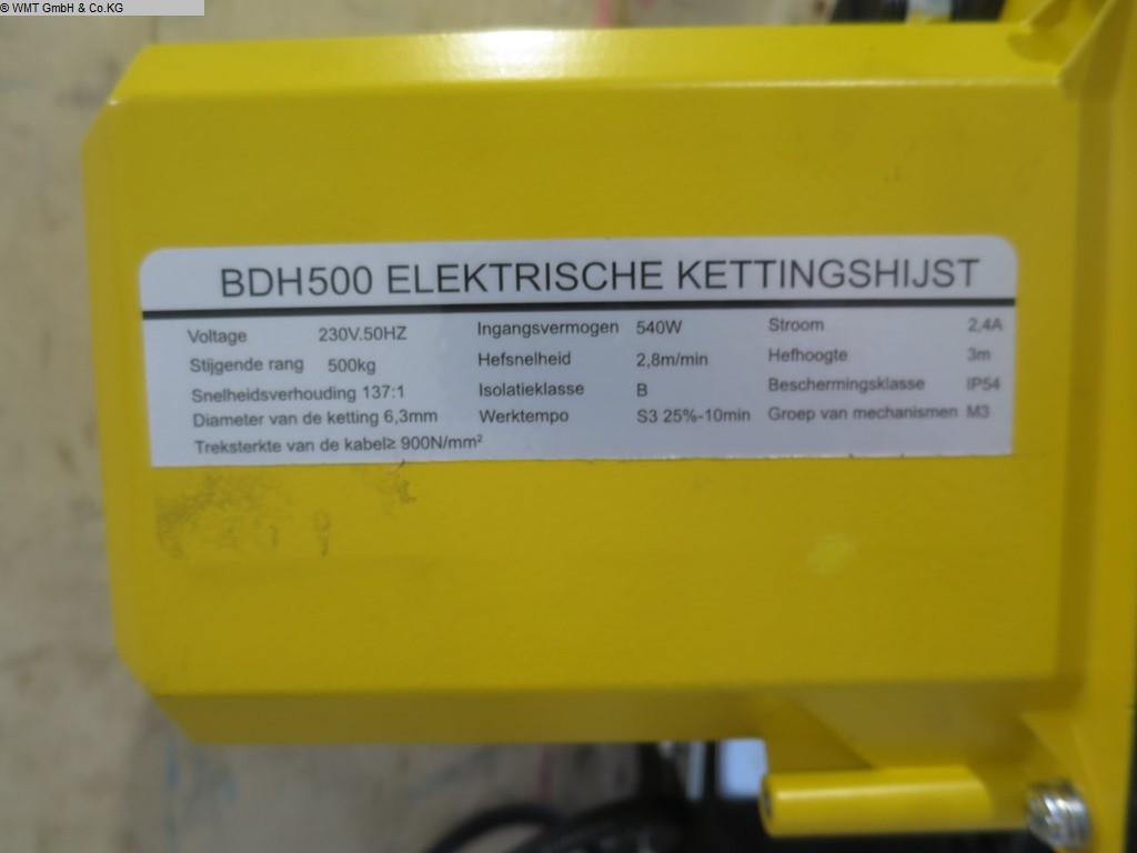 Grues d'occasion HBM Kettenzug BDH 500