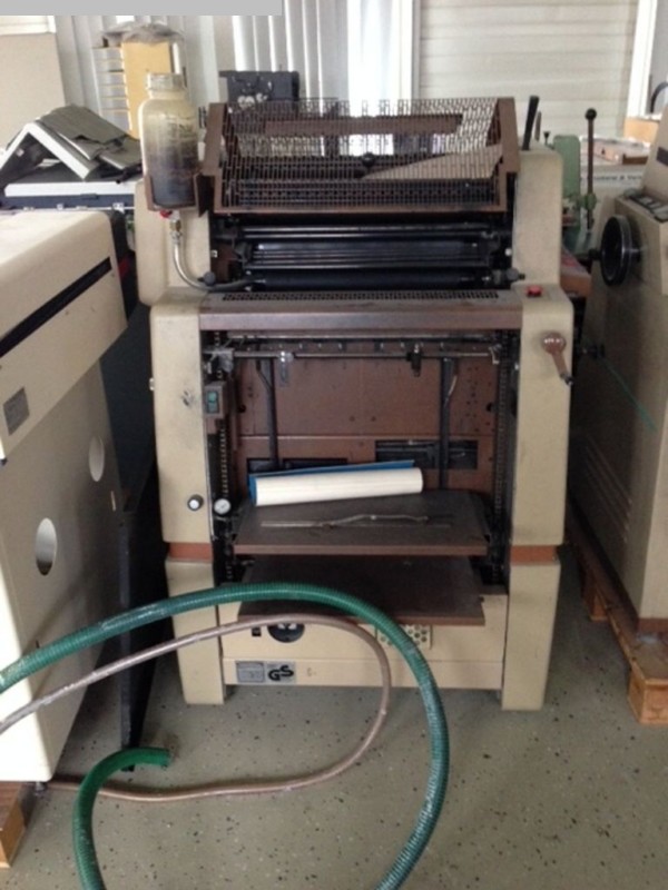used sheetfeed offset 1 colour / units ROTAPRINT R37K