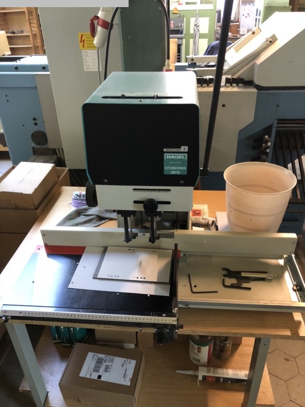 gebrauchte Druckereimaschinen Papierbohrmaschine NAGEL Citiborma 280 B