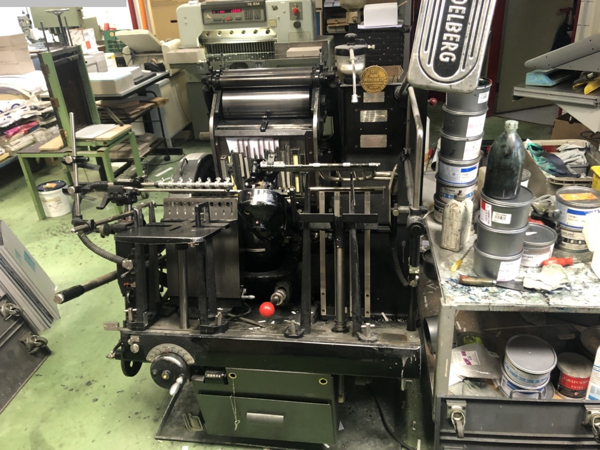 gebrauchte Maschinen sofort verfügbar Buchdruckmaschinen HEIDELBERG OHT