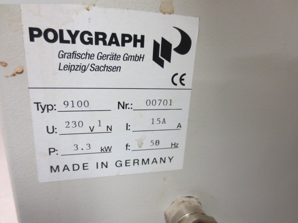 Traitement de plaques POLYGRAPH 9100 d'occasion