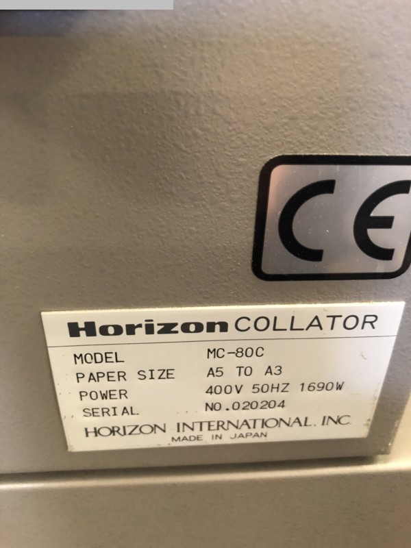 used collating systems HORIZON MC-80a + MC-80c