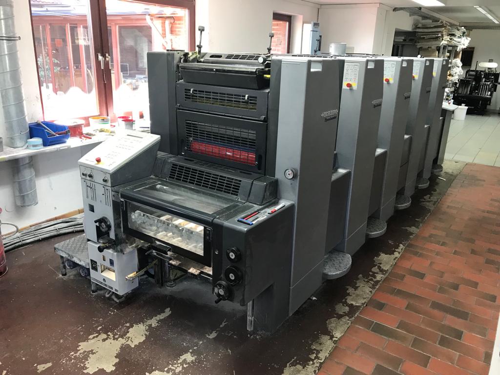 used printing equipment 5 colour / units 2HEIDELBERG SM 52-5P3 +Version