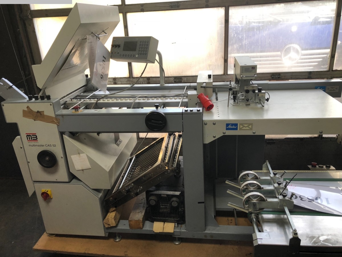 used printing equipment folding machines MB Multimaster CAS 52
