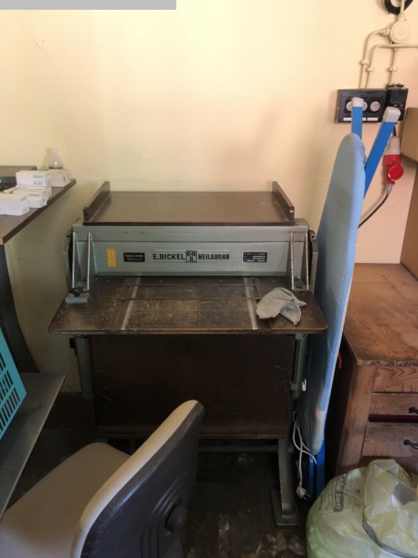 used printing equipment grooving abd perofrating machine BICKEL H.K. 3-68