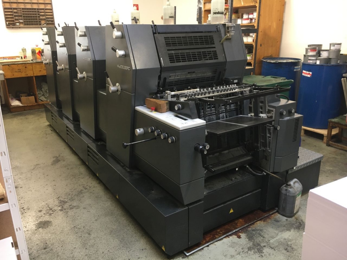 used sheetfeed offset 4 colour / units HEIDELBERG PM GTO 52-4 +version