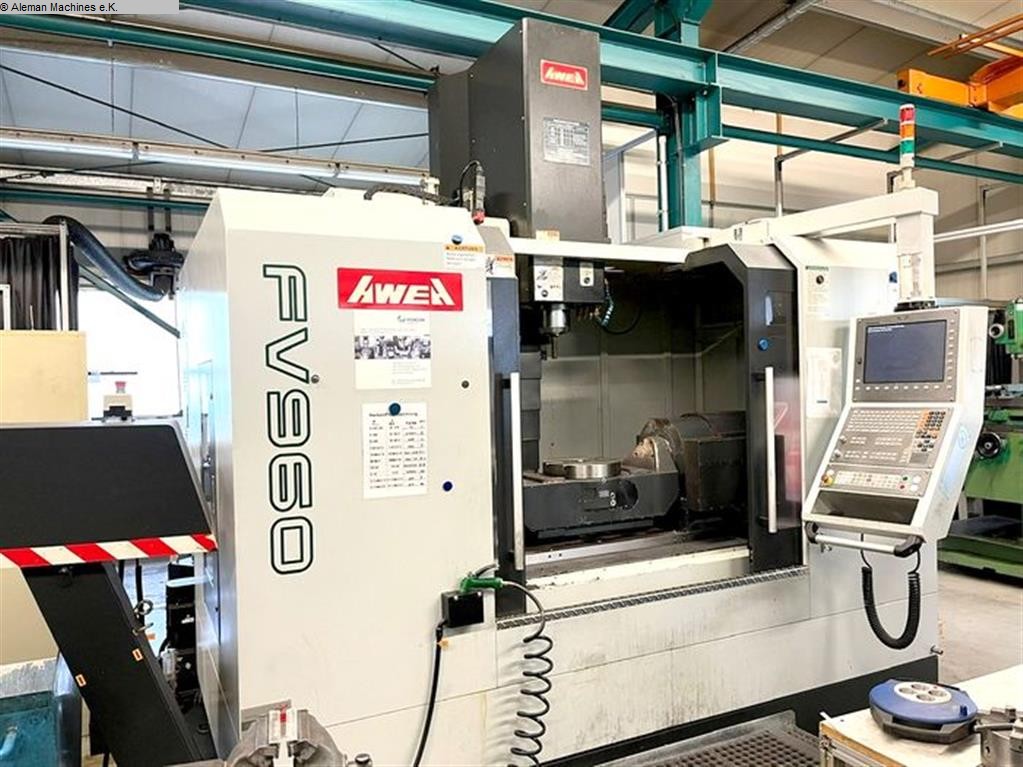 gebrauchte Maschinen sofort verfügbar Bearbeitungszentrum AWEA FV 960