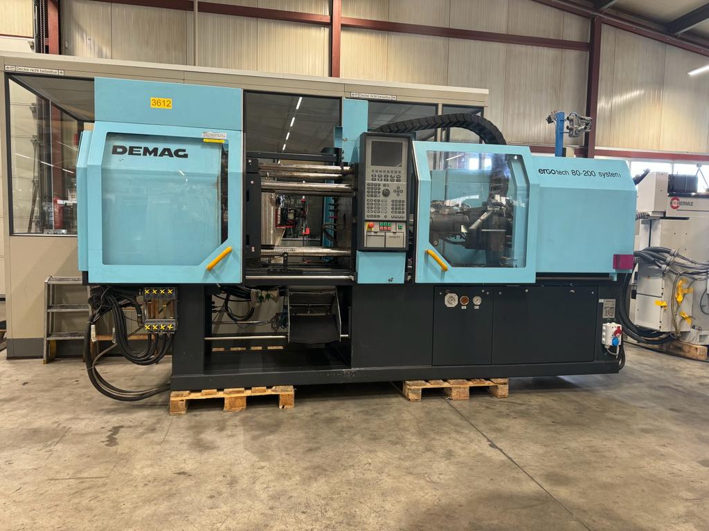 used  Injection molding machine up to 1000 KN DEMAG ERGOtech 80-200 system