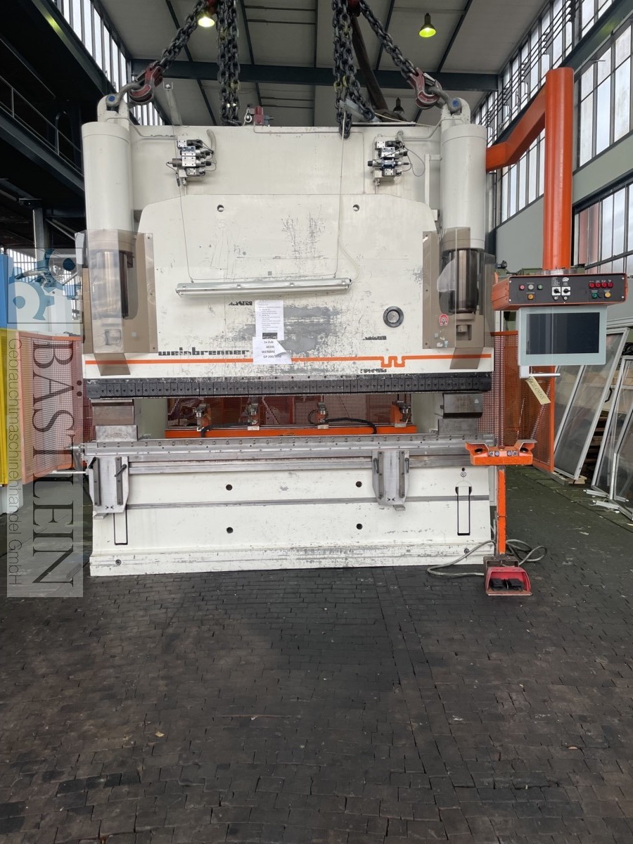 used Machines available immediately Hydr. pressbrake WEINBRENNER GP 200/3050