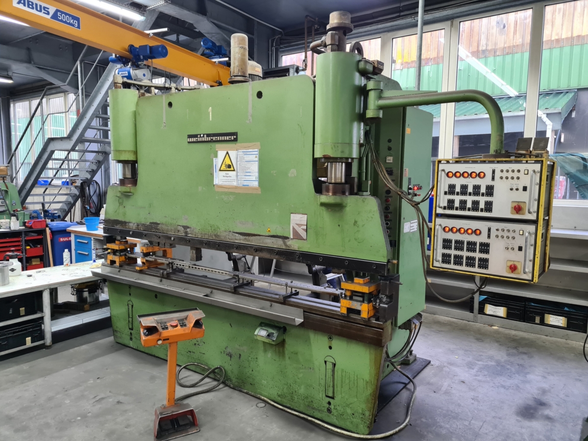 used Machines available immediately Hydr. pressbrake WEINBRENNER AP 110/3100