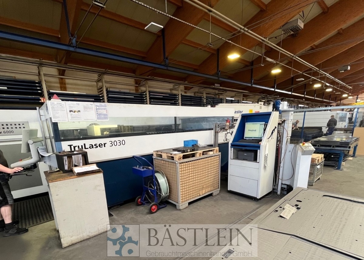 used Machines available immediately Laser Cutting Machine TRUMPF TruLaser 3030 - 6 kW