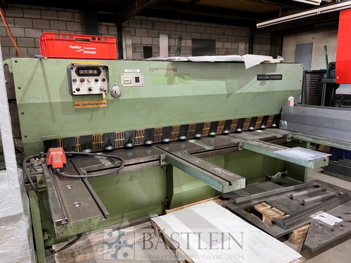 used Machines available immediately Plate Shear - Hydraulic VON ARX 