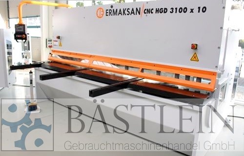 used Series Production Plate Shear - Hydraulic ERMAK CNC HGD 3100x10 HH MONO