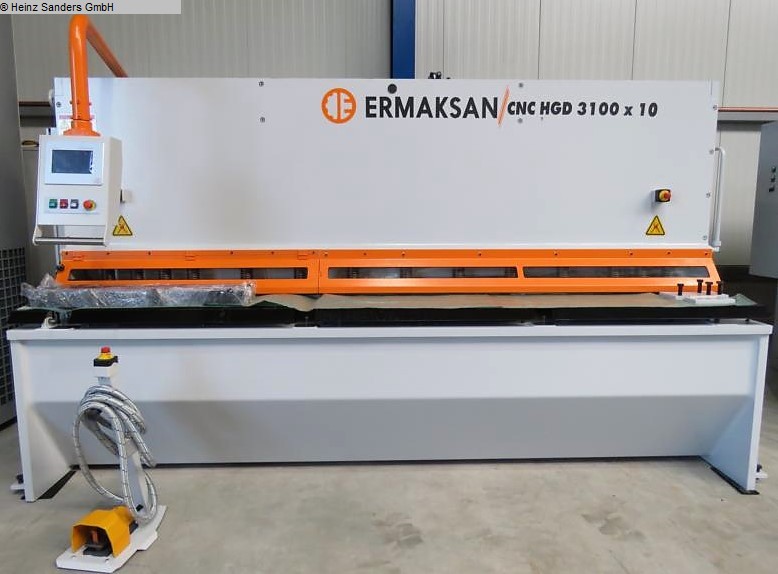 used Machines available immediately Plate Shear - Hydraulic ERMAK CNC HGD 3100-10 HH MONO