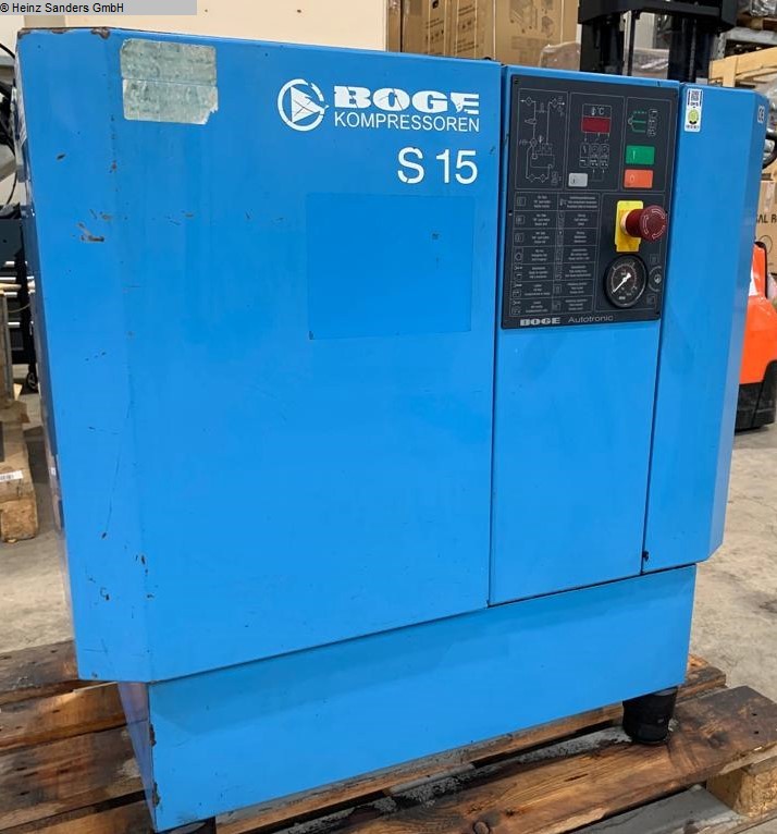 used Machines available immediately screw compressor BOGE S 15