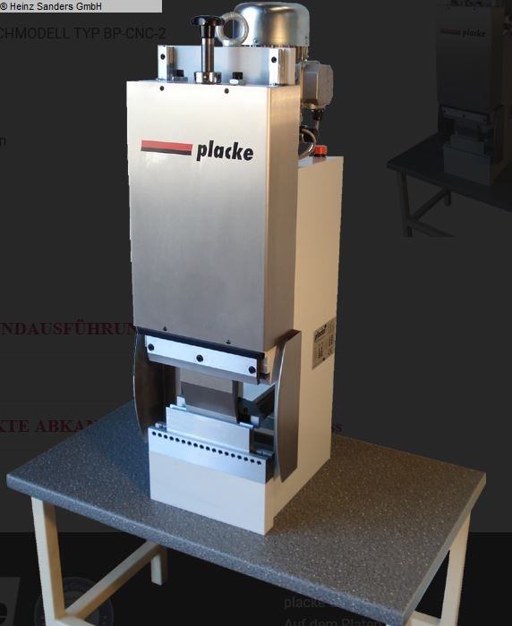 gebrauchte Maschinen sofort verfügbar Abkantpresse - hydraulisch PLACKE EQPB-2 BabyPress 6,2t x 285 mm
