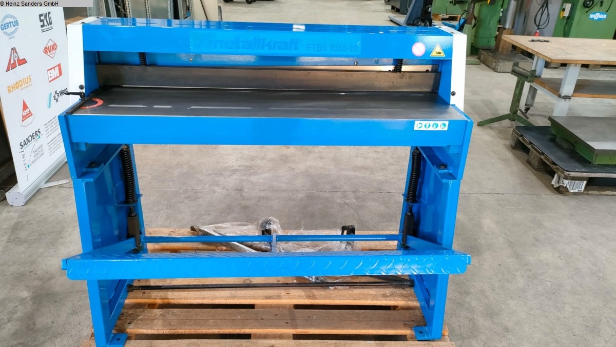 used Metal Processing Plate Shear - Mechanical METALLKRAFT FTBS 1050-10