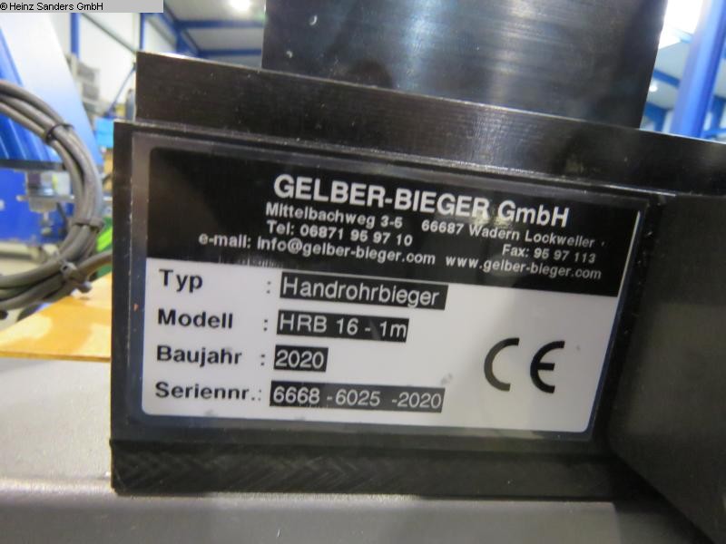 used Pipe-Bending Machine Gelber Bieger HRB 16 1000 D0HY0DA3