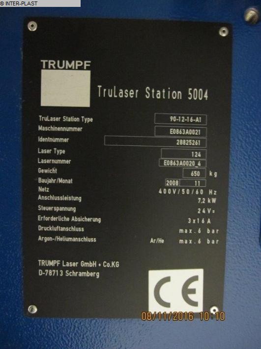 Máquina de soldadura por láser TRUMPF TRULASER STATION 5004 usada