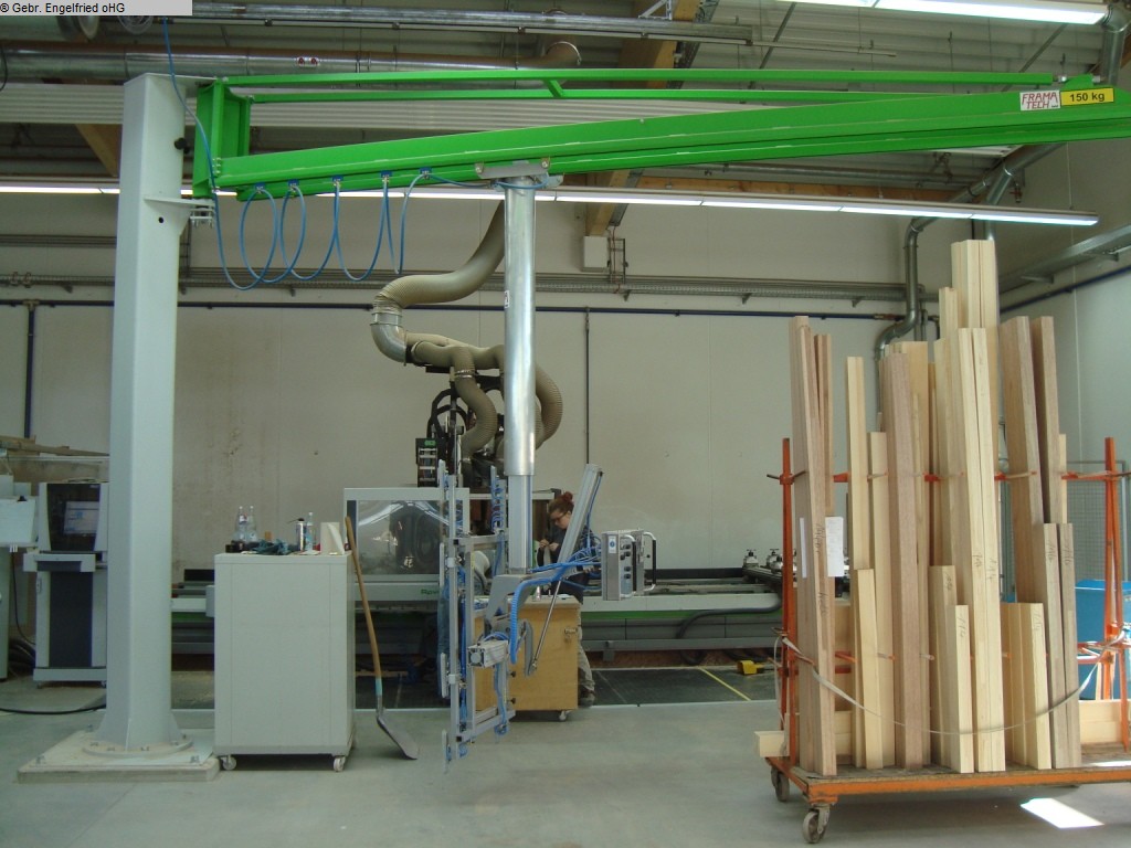 used Window production: wood Transport system FRAMATECH Leichtschwenkkran mit Lift