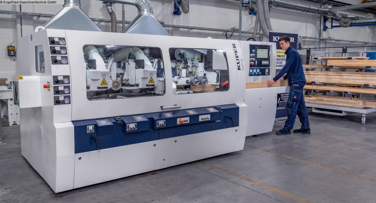 used Window production: wood 4 side moulder KUPER SWT XL-6 Fenster, CNC-Spindeln used Window production: wood 4 side moulder KUPER SWT XL-6 Fenster, CNC-Spindeln