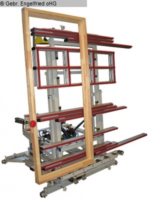 used Window production: wood Assembling station RUCHSER RU-MKS-1,4 Montage-Kipptisch