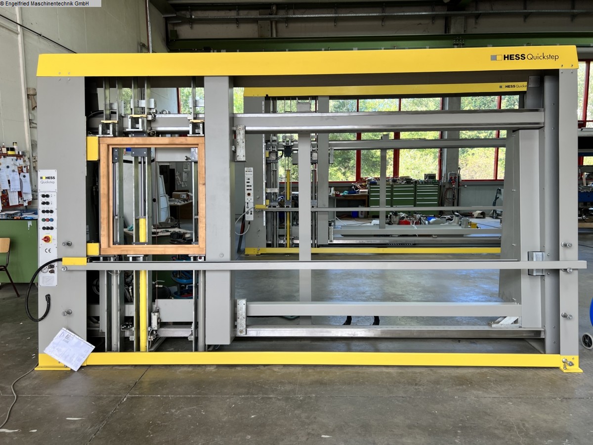 used Window production: wood Frame press HESS Quickstep_Video