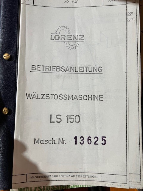used Gear Shaping Machine LORENZ LS150