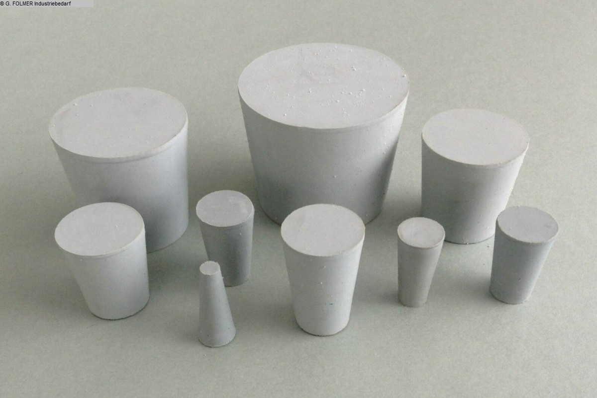 gebrauchte Maschinenzubehör etc. Ersatzteile Markenlos Gummistopfen konisch gebrauchte Maschinenzubehör etc. Ersatzteile Markenlos Gummistopfen konisch