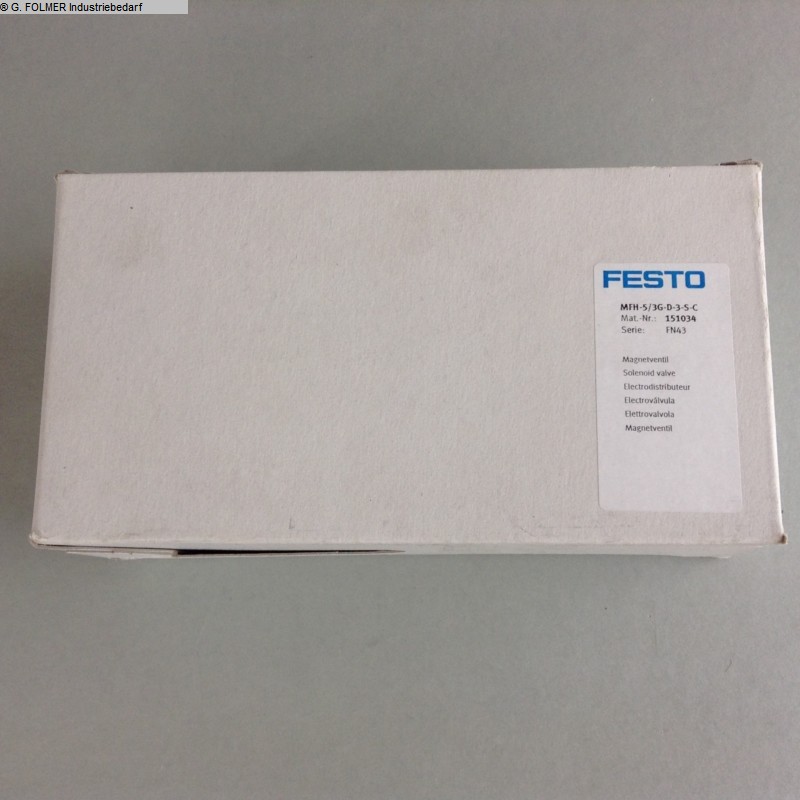 used Machines available immediately Pneumatic articles FESTO MFH-5/3G-D-3-S-C