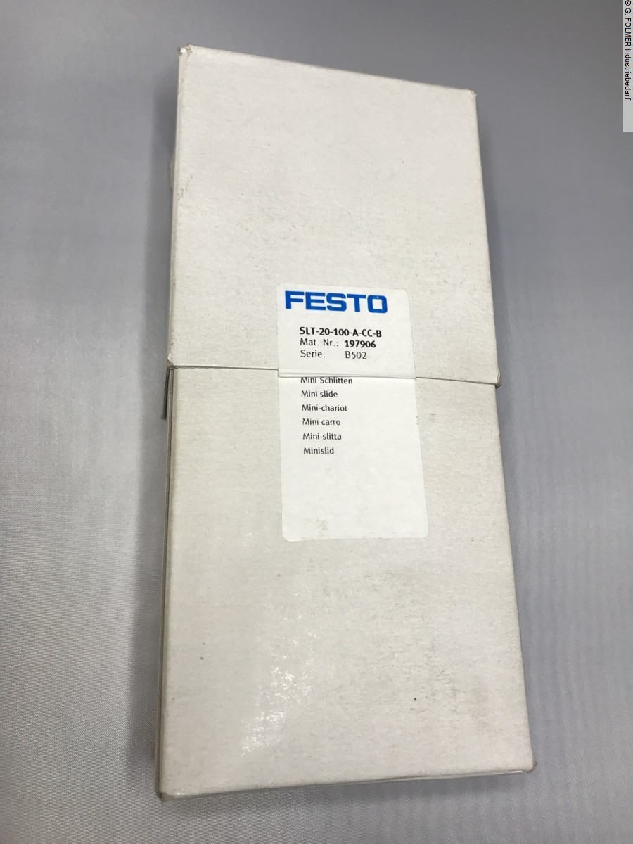 used Machines available immediately Pneumatic articles FESTO SLT-20-100-A-CC-B