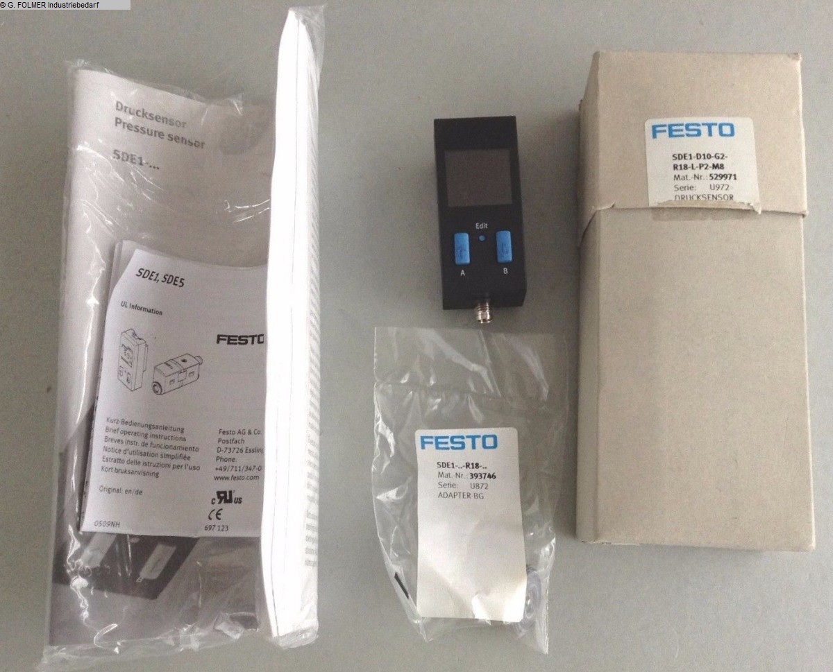 used Machines available immediately Pneumatic articles FESTO SDE1-D10-G2-R18-L-P2-M8